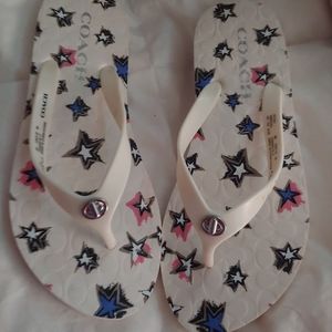 Coach flip flops